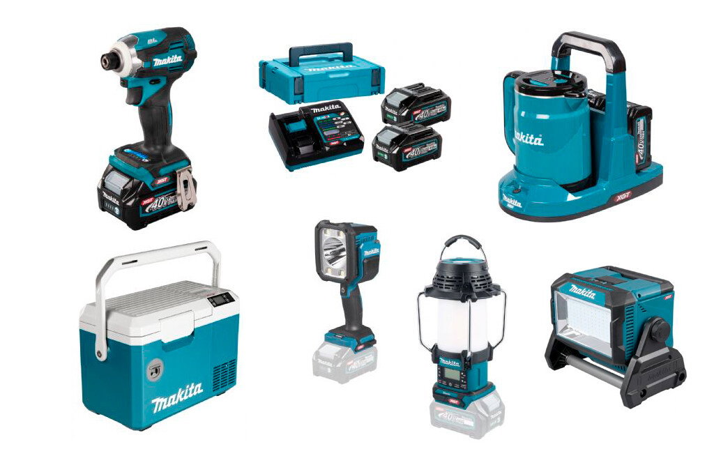 Makita 40V Schlagschrauber-Set, inkl. Akkus und Zusatzartikel