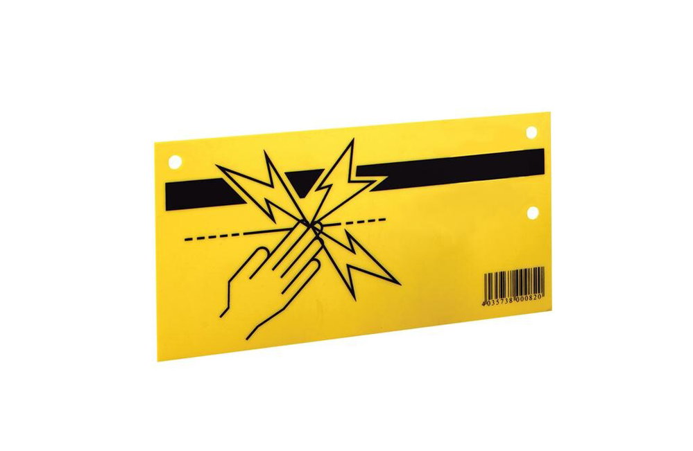 Warnschild - für Zaun