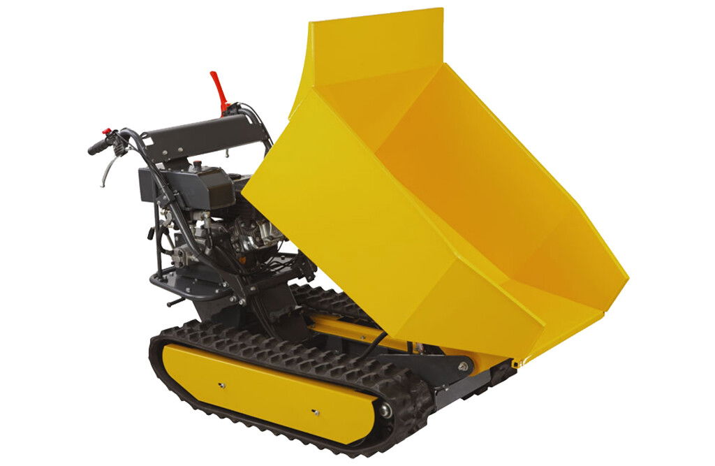 Motorschubkarre mit Raupenkette und hydr. Kippfunktion