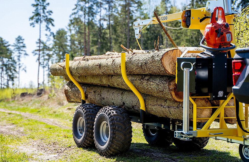 Rückewagen IB1200, mit Kugelkupplung, 1200 kg