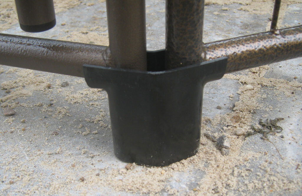 Brennholzlager aus Metall, mit Dachplane, 8-eckig