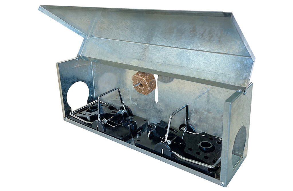 Tunnelbox Rattenfalle mit zwei Fallen