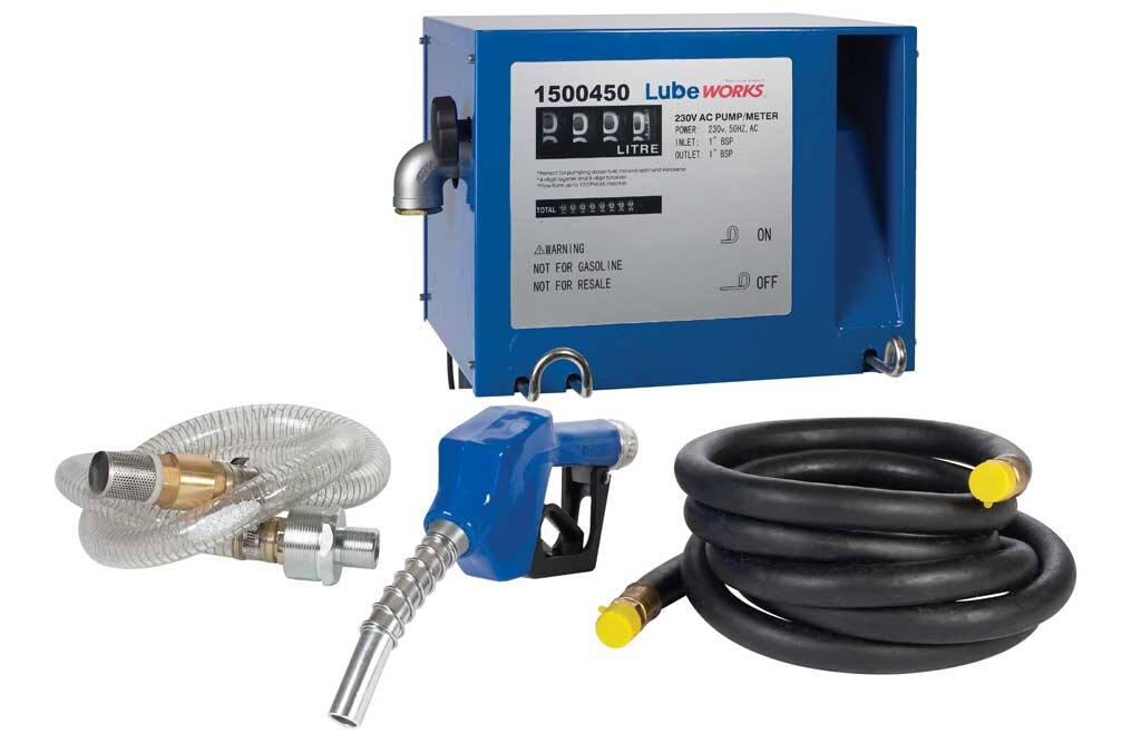 Dieselpumpe Heizölpumpe mit Zählwerk Schlauch und Pistole