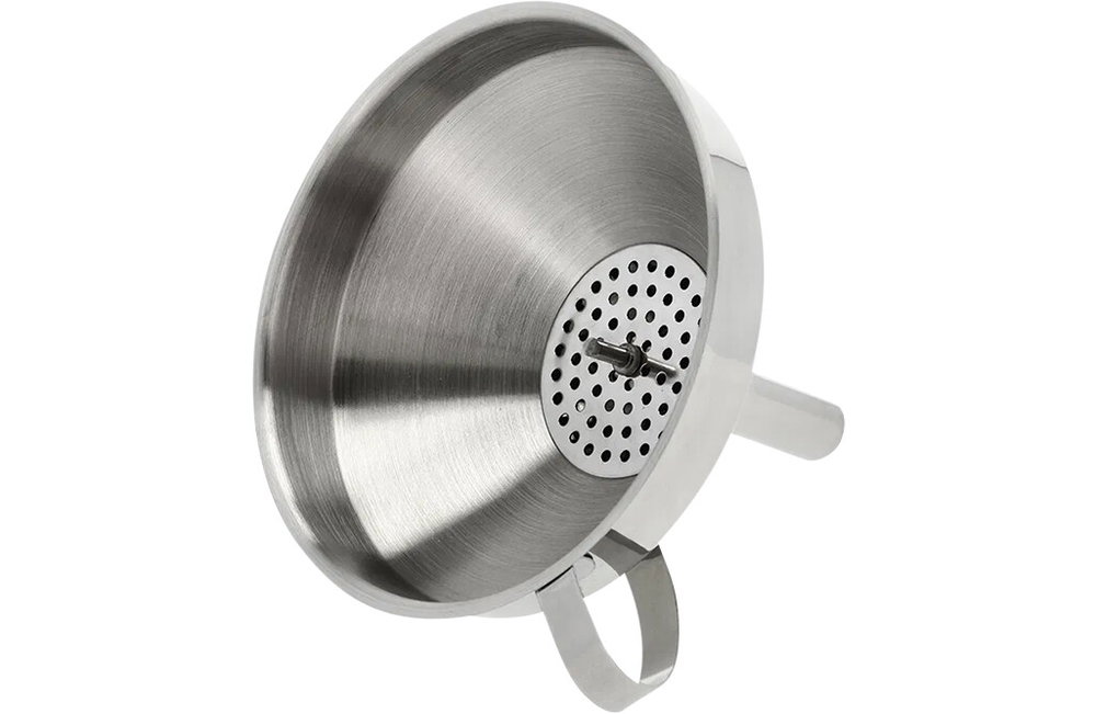 Praktischer Trichter mit Griff aus Edelstahl - Ø 15 cm