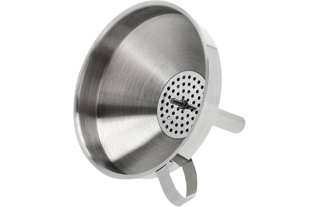 Praktischer Trichter mit Griff aus Edelstahl - Ø 15 cm