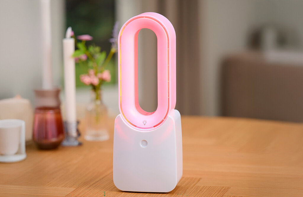 Tischventilator mit LED-Beleuchtung
