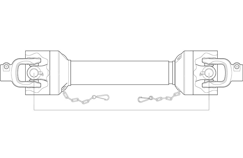 Sparex Zapfwelle 1760 mm, 1 3/8" x 6 Zähne