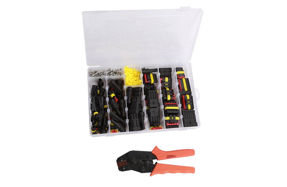 Superseal-Stecker und Crimpzange