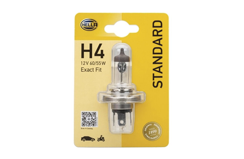 Hella Autolampe H4, 12V, 60/55W