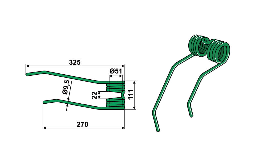 Kverneland/Taarup Federzinken
