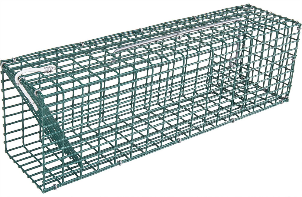 Ratten-Lebendfalle, aus verzinktem Draht, 46x11,5x11,5cm