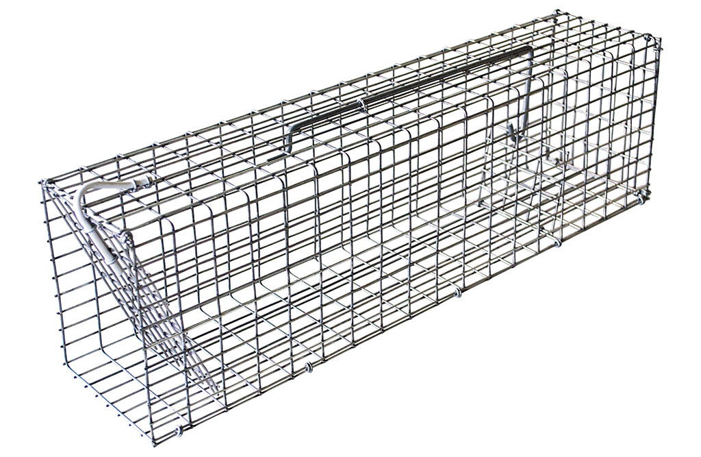 Ratten-Lebendfalle, aus verzinktem Draht, 46x11,5x11,5cm