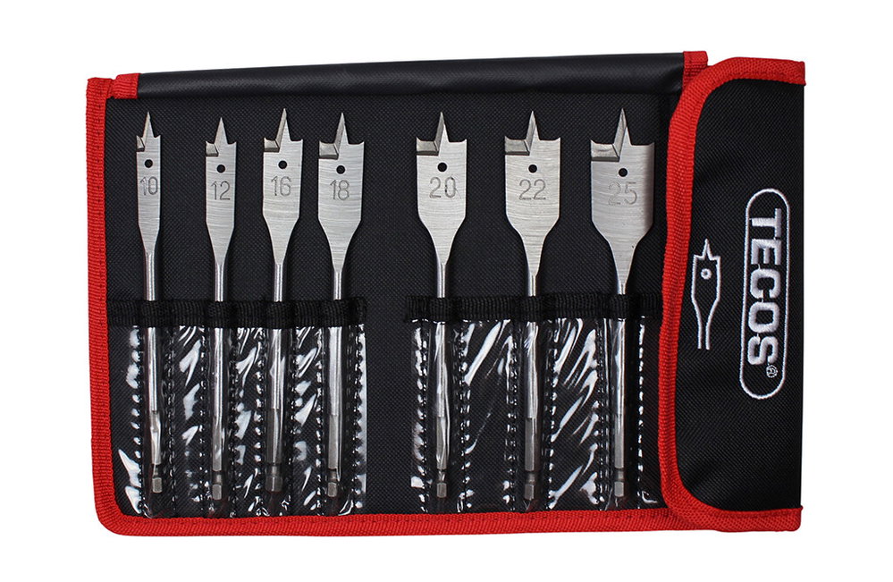Tecos Spatenbohrer-Set, 7-teilig