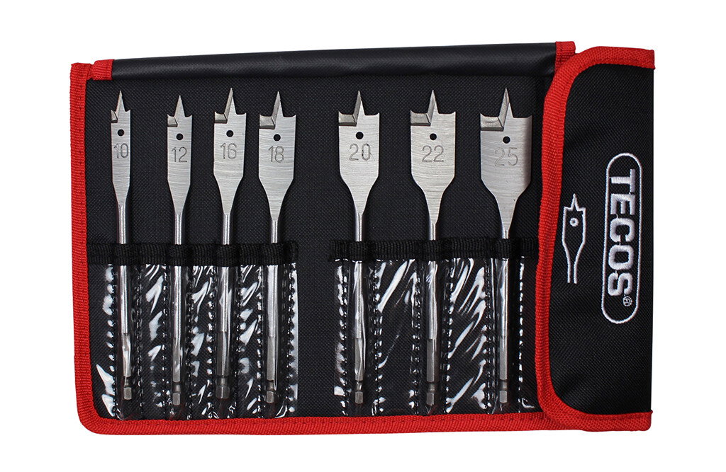 Tecos Spatenbohrer-Set, 7-teilig