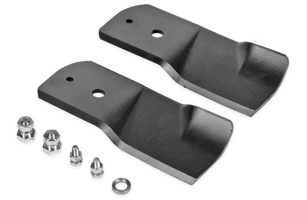 2x Rasenmäher-Messerspitze für Stiga, 16,5 cm