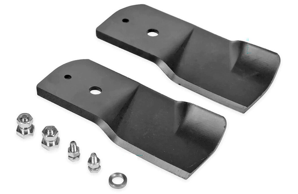 2x Rasenmäher-Messerspitze für Stiga, 16,5 cm