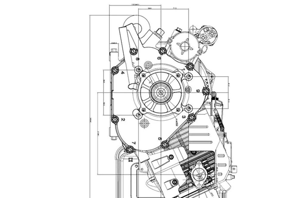 Benzinmotor LC196FD 20PS 622cm³ | Loncin
