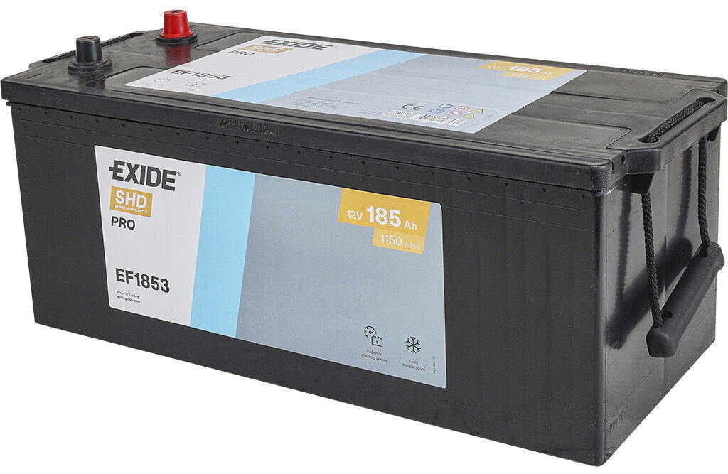 Exide Power PRO LKW-Batterie EF 1853, 12V 185Ah