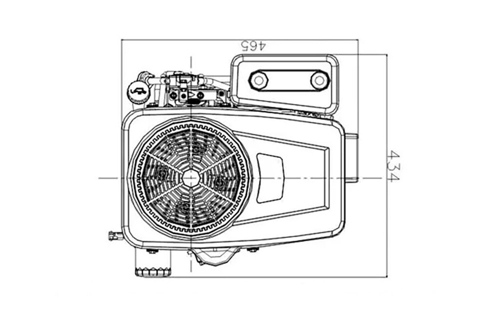 Benzinmotor LC1P96F 20PS 608cm³ | Loncin