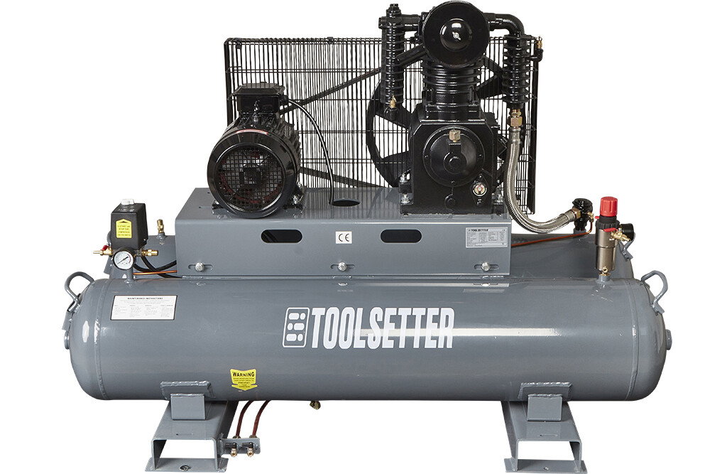 Industriekompressor 5 PS Doppeltank 10 bar 180 liter