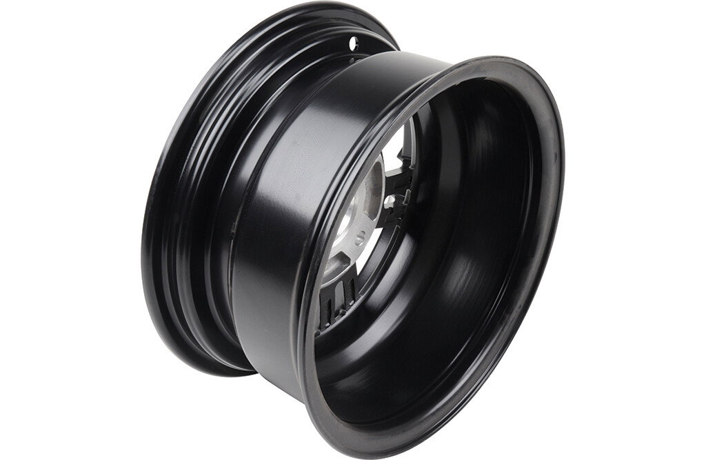 Leichtmetallrad, vorne - schwarz/silber