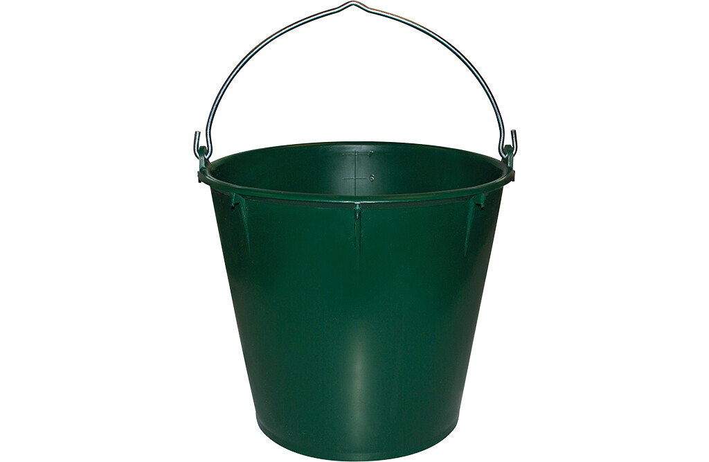 Eimer 7 Liter, mit Henkel und Ausguss, grün
