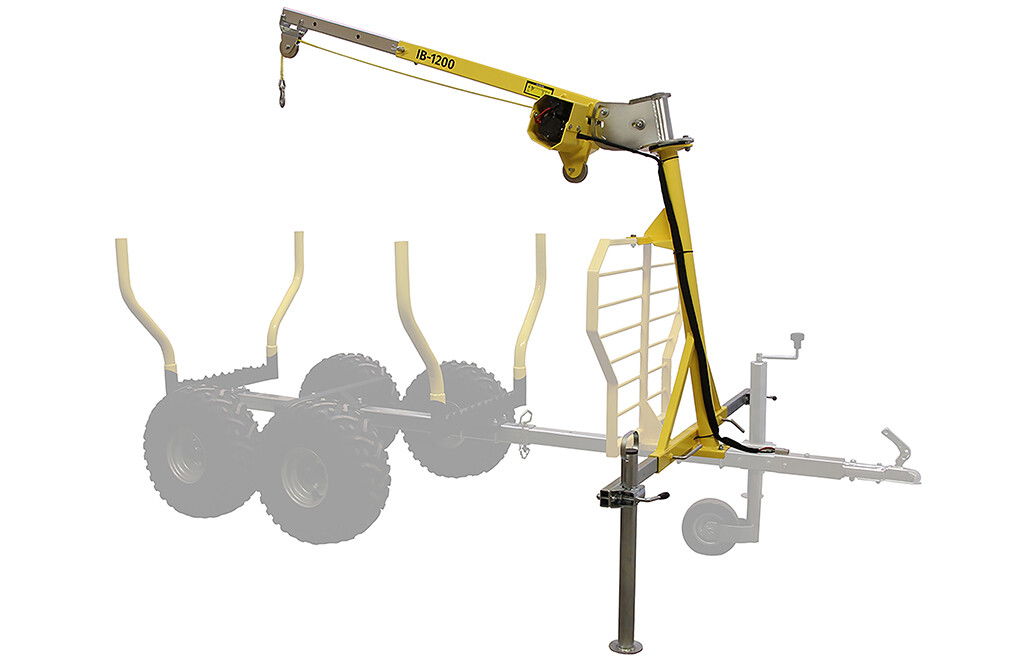 Kran für Rückewagen IB1200, 300kg Traglast