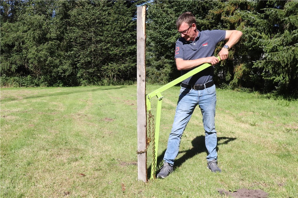 Pfostenzieher Pfahlzieher mit 120cm Kette