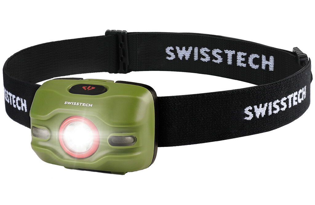 Swiss Tech LED-Stirnlampe, 250 Lumen - grün