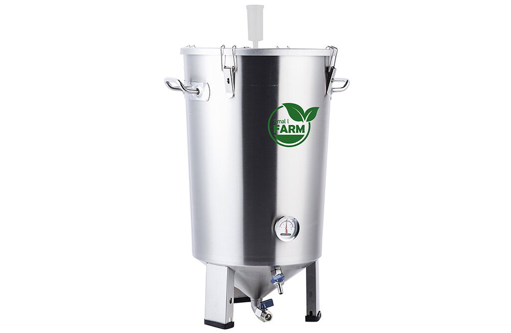 Gärbehälter Edelstahl 30 Liter, SMALL FARM Gärtank