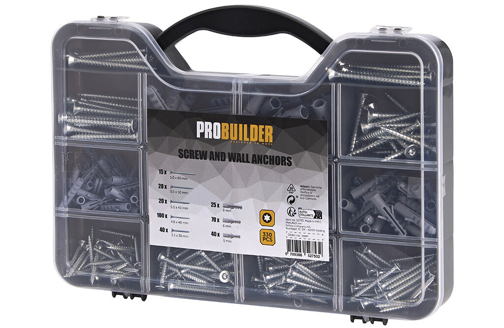 ProBuilder Spanplattenschrauben-Sortiment 330 Stück