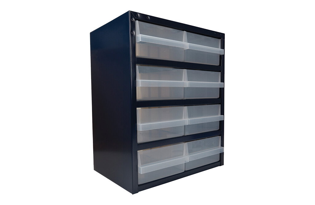 Kleines Schubladenregal mit 8 Schubladen