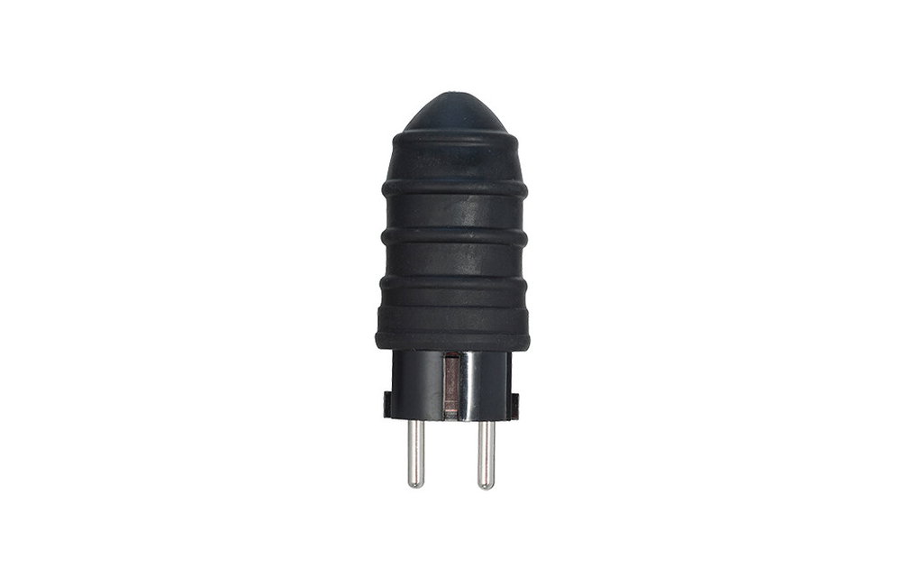 Schukostecker, schwarz