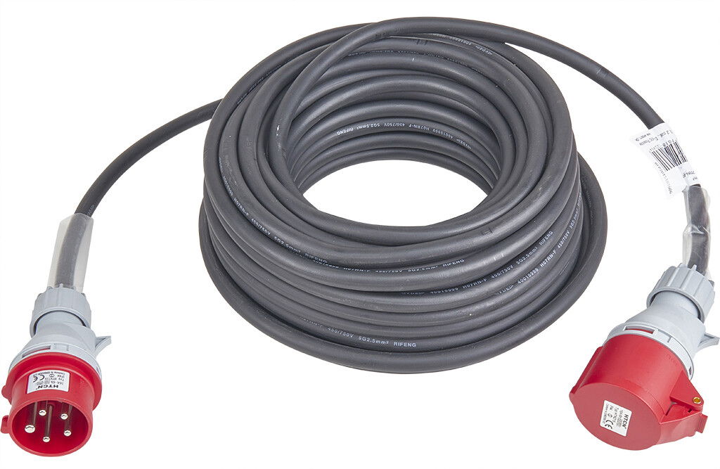 CEE-Verlängerungskabel, 400V. 25 m 5G2,5