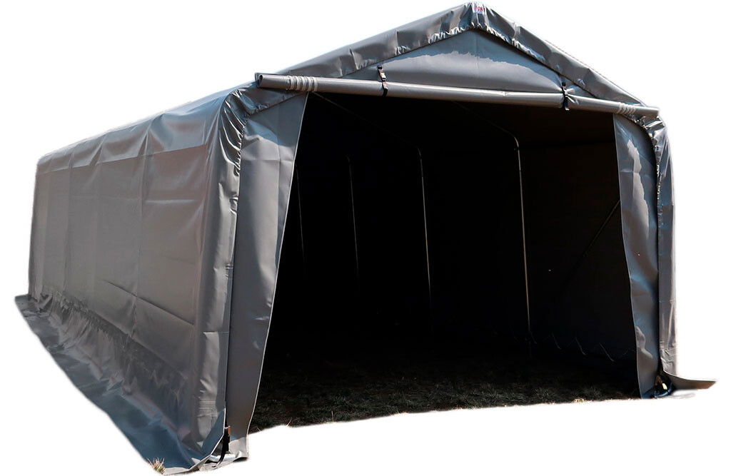 Zeltgarage 8 x 3,66 x 2,72 m, Garagenzelt mit PVC-Plane