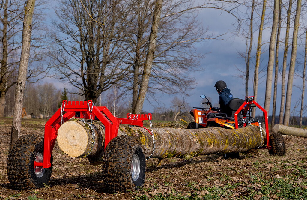 Baumstamm-Transportanhänger für Quad & ATV