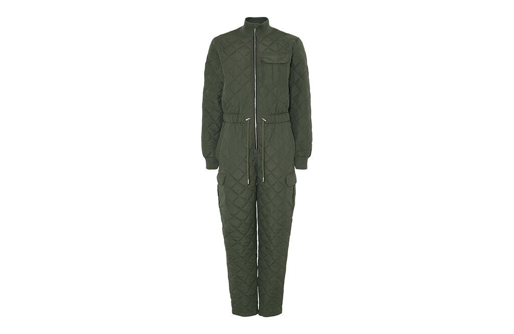 Jumpsuit, Frauen - olivgrün