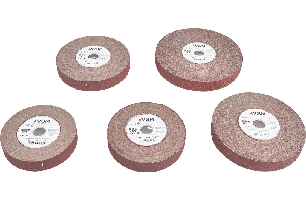 Schleifpapierhalter mit 5x Rollen Schleifpapier