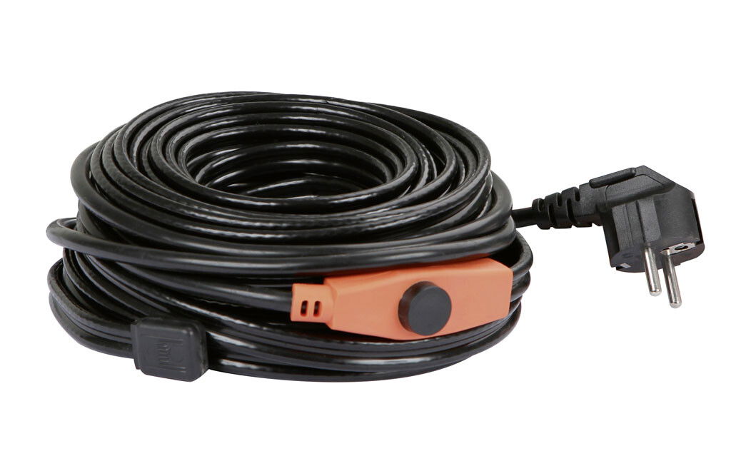 Heizkabel, Rohrbegleitheizung mit Thermostat, Frostschutzkabel