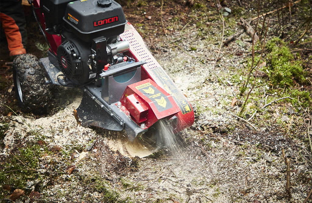 Stubbenfräse 15 PS, Baumstumpffräse Benzinmotor mit Drehkranz | Targus