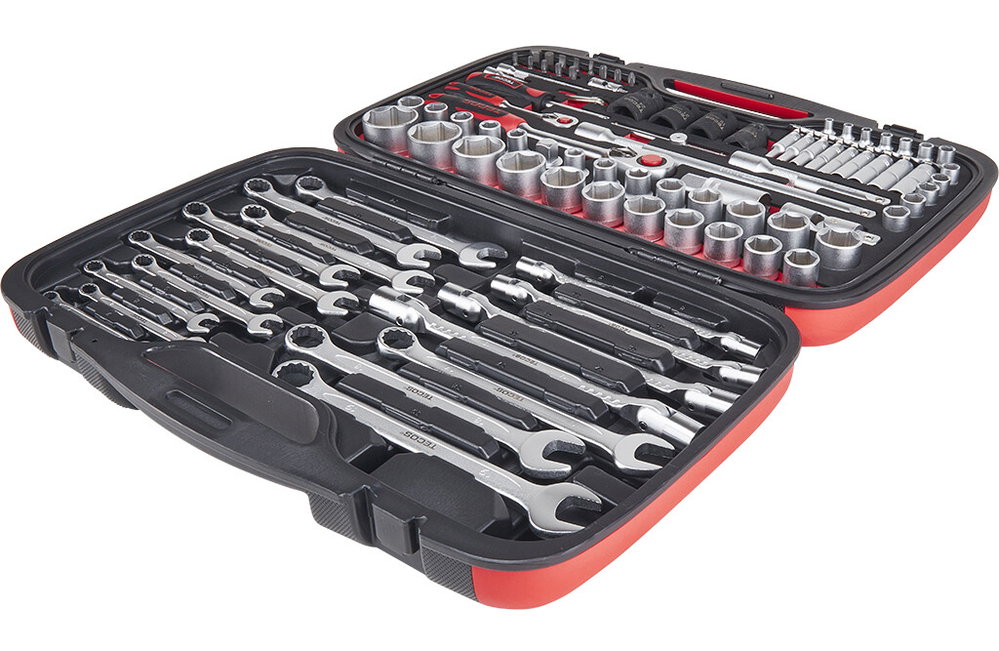 Tecos Steckschlüsselsatz, 1/4" und 1/2"