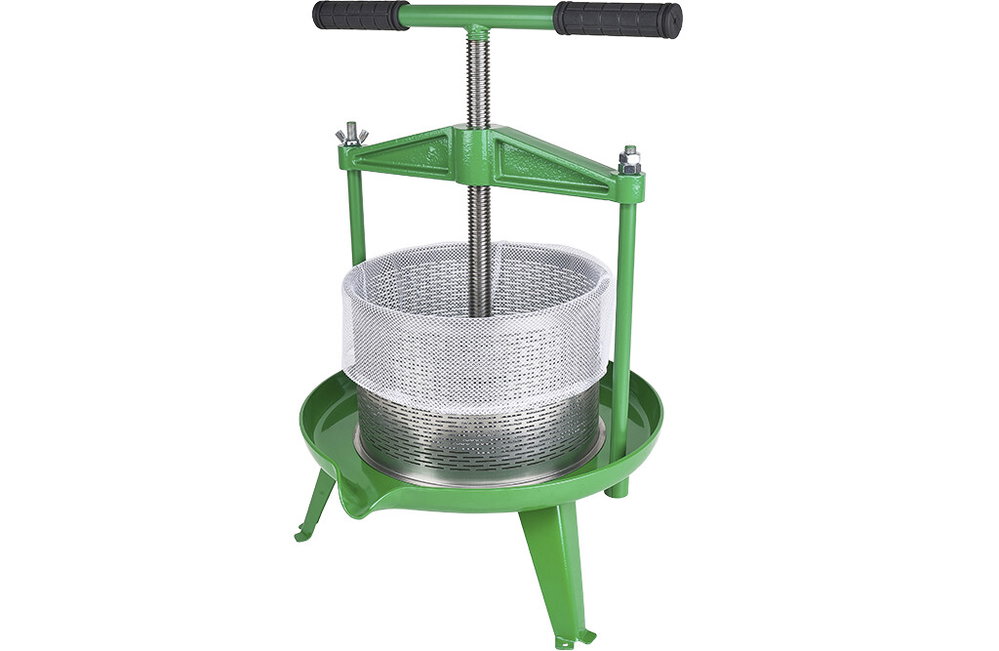 Manuelle Obstpresse 9 Liter mit Edelstahlkorb