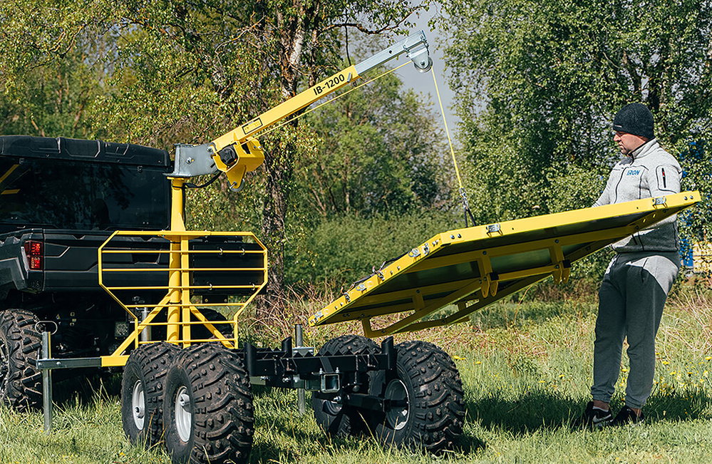 Rückewagen IB1200, mit Kugelkupplung, 1200 kg