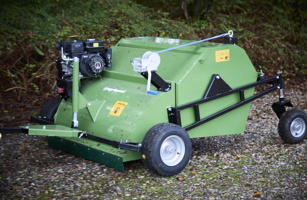 Rasenkehrmaschine & Pferdeäpfelsammler, 120 cm | Agriquad