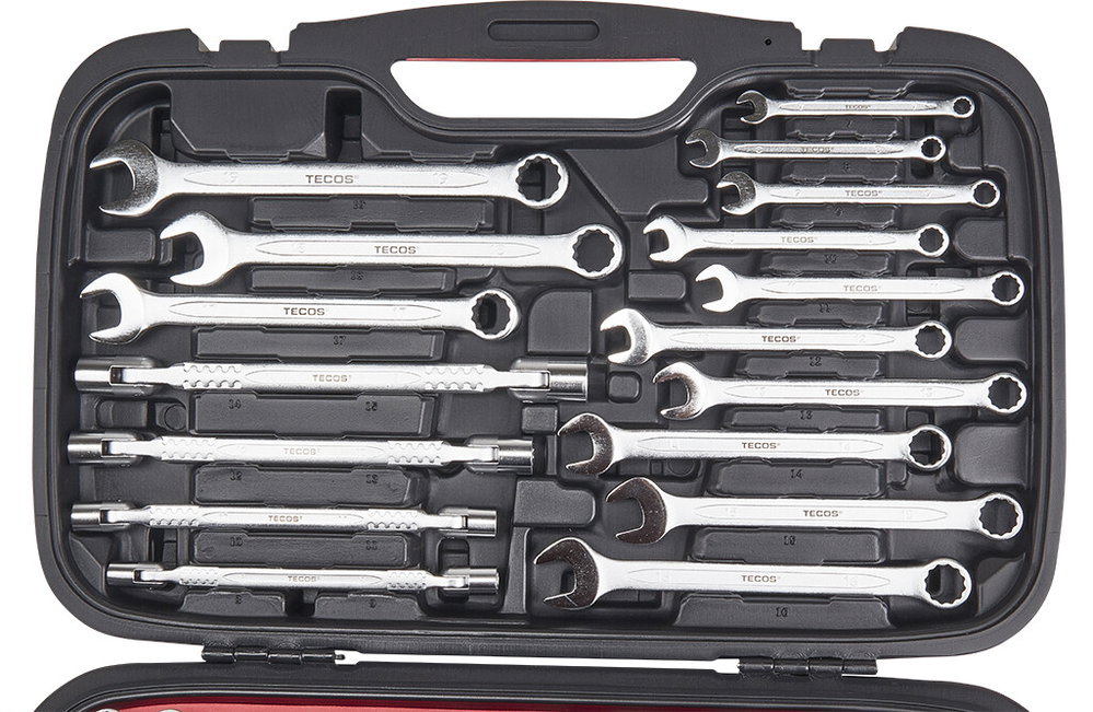 Tecos Steckschlüsselsatz, 1/4" und 1/2"