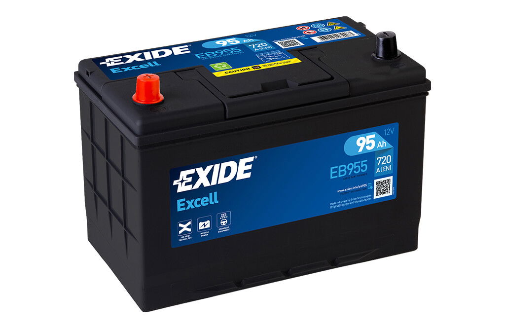 Exide Excell Traktorbatterie EB955, 12V 95Ah