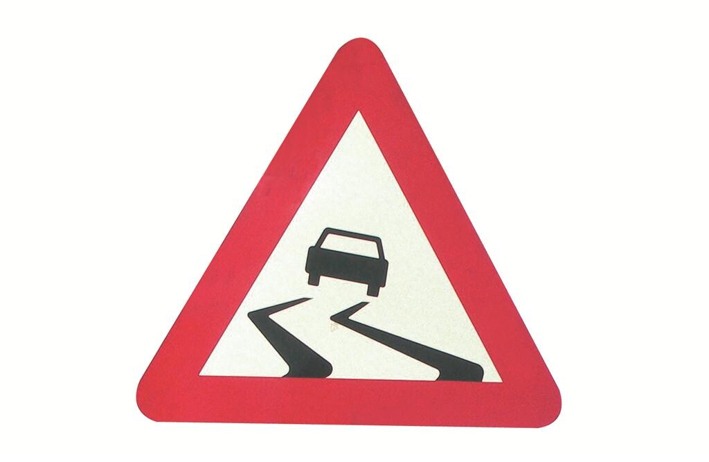 Warntafel, Glatteis