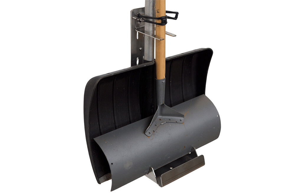 Halterung für Schneeräumer oder Schneeschaufel