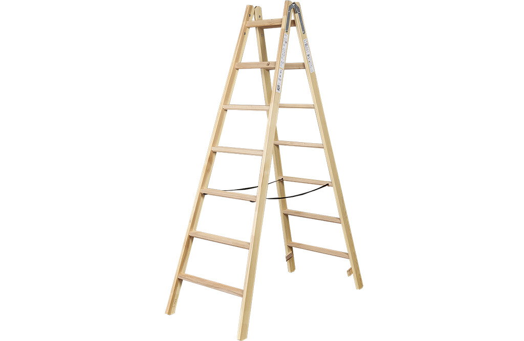 Wiener Leiter mit 5 Sprossen, Holz