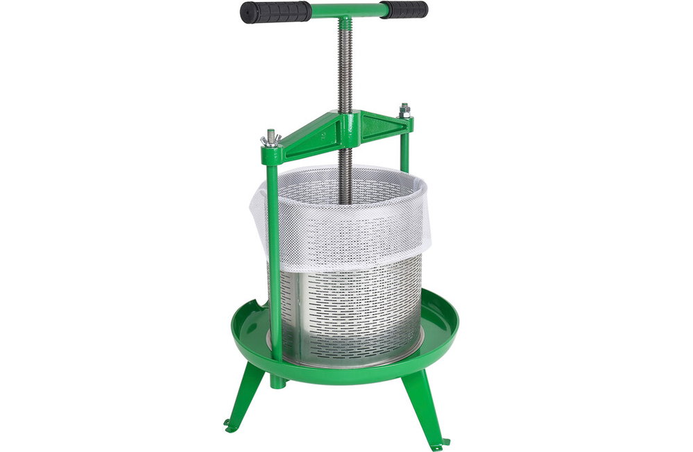 Manuelle Obstpresse 14 Liter mit Edelstahlkorb